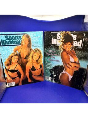 Sports Illustrated Swimsuit Magazine Lot of 2 Beach Fashion Photography 1990s
